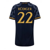 Echipament fotbal Real Madrid Antonio Rudiger #22 Tricou Deplasare 2023-24 pentru femei maneca scurta